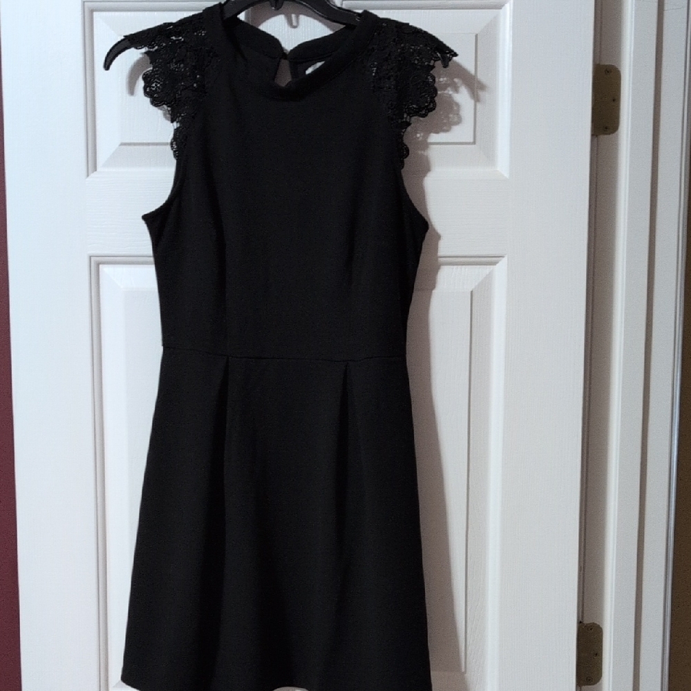 Speechless Black A-Line Mini Dress